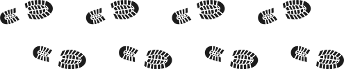 Footprints taking you to the kiwikai app